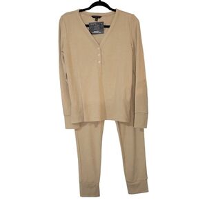 Banana Republic Tan Cozy Pajama Set
